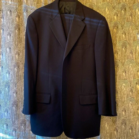 Joseph Abboud Men’s Black Suit/42R - Picture 1 of 3